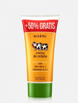 Crema de ordeñe 50% más
