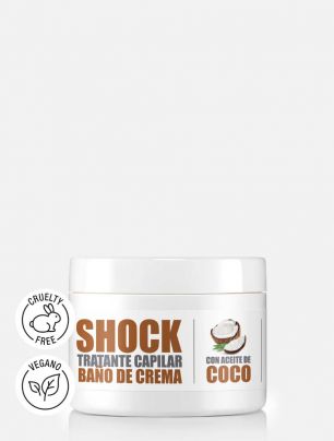 Shock Tratamiento Capilar Baño de Crema con Aceite de Coco