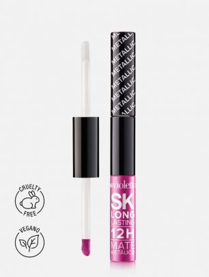 Labial Líquido Mate Metálico con Fijador 12H Silk Kiss Long Lasting