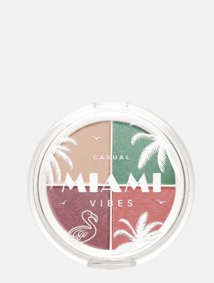 Cuarteto de Sombras Compactas Casual Miami Vibes