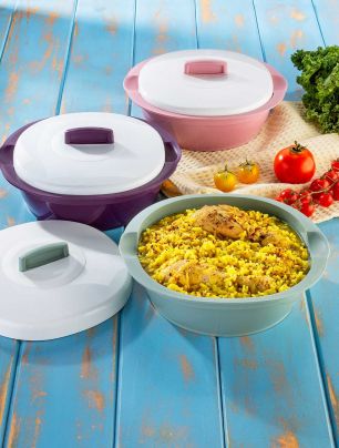 Fuente con Tapa 1,5 lt Star Cuisine Línea Romance
