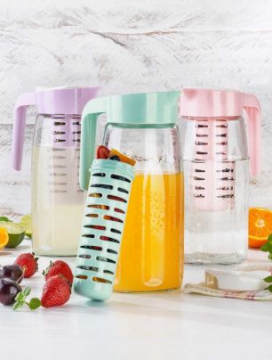 Jarra de Vidrio con Infusor Star Cuisine Línea Candy