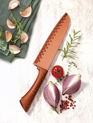 Cuchilla 7,5" Chef Star Cuisine Línea Stone Terracota