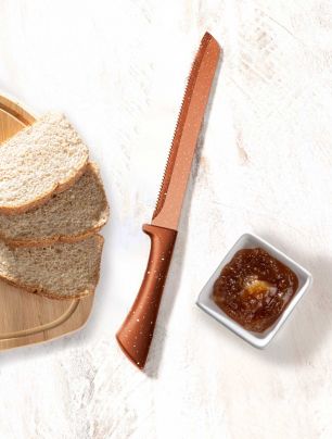 Cuchillo para Pan Star Cuisine Línea Stone Terracota