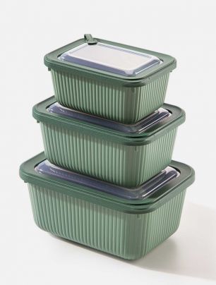 Set Herméticos Rectangulares X3 Star Cuisine