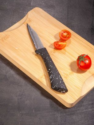 Cuchillo para Frutas y Verduras Star Cuisine Línea Stone Negro