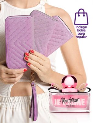 Set Eau de Toilette Je T´Aime + Billetera Greta Lila