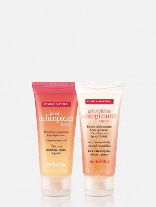 Set Jabón Limpieza Facial + Gel Exfoliante Pomelo Natural