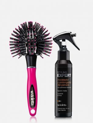 Kit Cepillo 3D Bomb Curl + Modelador de Peinado Styling Expert