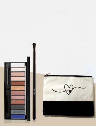 Set Paleta de Sombras SK + Brocha para Ojos + Neceser