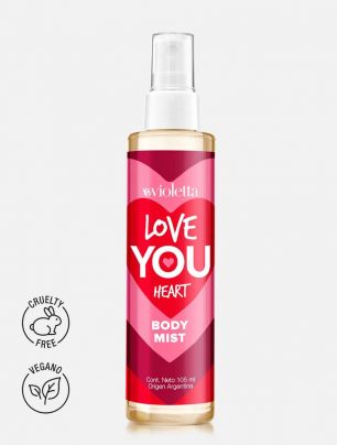 Body Mist Love You Heart