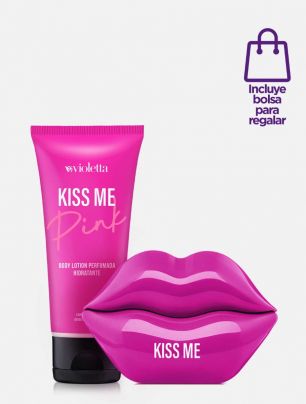 Set Eau de Toilette Kiss me + Body Lotion Kiss Me Pink + ¡Bolsa de regalo!