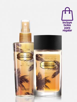 Set Body Splash + Eau de Toilette Body Love Coconut + ¡Bolsa de regalo!