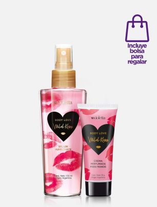 Set Body Splash + Crema perfumada para manos Body Wild Kiss + ¡Bolsa de regalo!