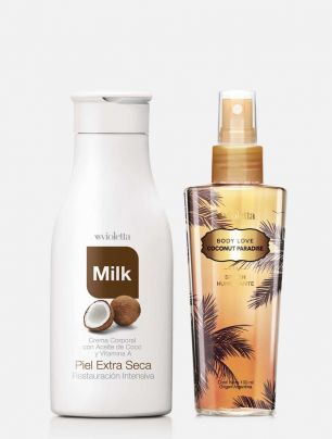 Set Olorcito a Coco - Body splash Coconut + crema para cuerpo