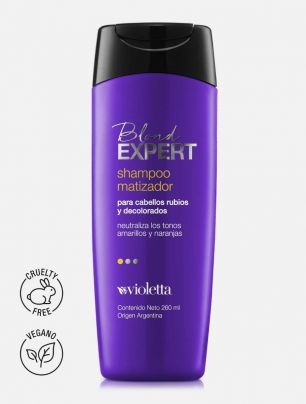Shampoo Matizador para Cabellos Rubios y Decolorados Blond Expert