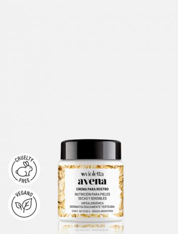 Crema Rostro Piel Seca y Sensible Avena